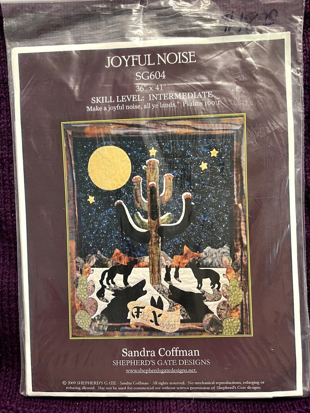 quilt pattern joyful noise sandra coffman 36" x 41"